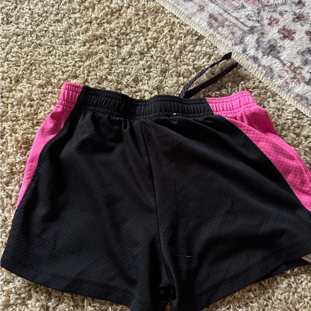 Under Armour Black and Pink Athletic Shorts Lightweight Design